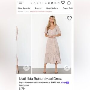Baltic Born Beige Maxi Dress